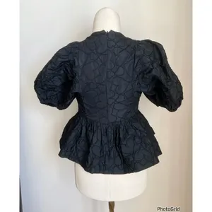 Hunter Bell Black Heart Peplum Top thumbnail 2