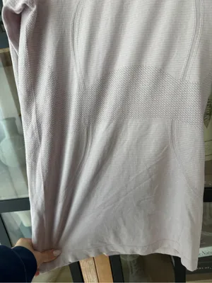 Lululemon Swiftly Tech Long Sleeve Crew tee thumb holes Smoky Blush porcelain thumbnail 9