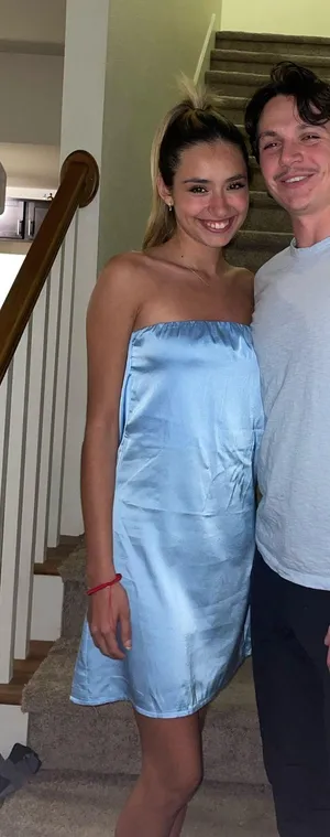 Amazon baby blue strapless mini dress thumbnail 1