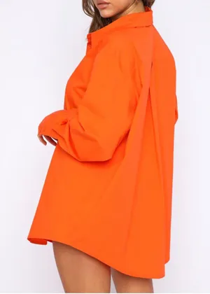 White Fox Orange Button Down Shirt thumbnail 3