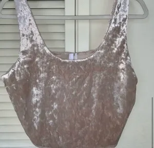 Make Them Blush colored Crush Velvet Corset Top thumbnail 6