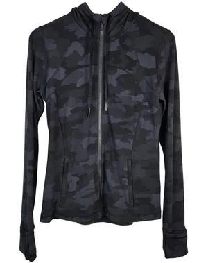 Lululemon Hooded Define Jacket Heritage 365 Camo Deep Coal Multi Size 10 thumbnail 1
