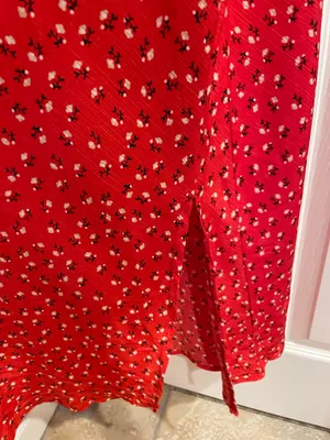 Red Floral Boutique Slip Dress thumbnail 5