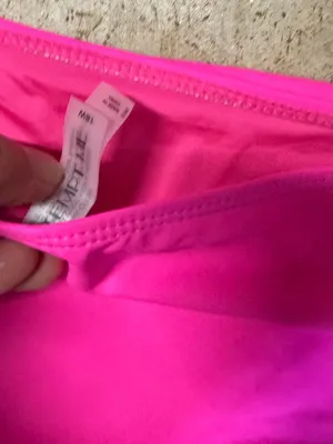 Tempt Me Hot Pink Crossover Cross-Back High Waisted Bikini Swimsuit thumbnail 3