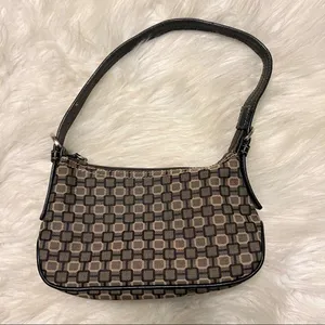 Nine West Small Purse Shoulder Bag single strap black gray thumbnail 1