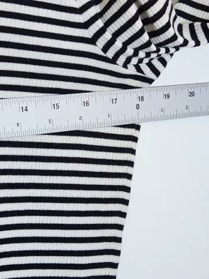 Lauren Ralph Lauren Womens Black and White Ribbed Knit Henley Size Large thumbnail 6