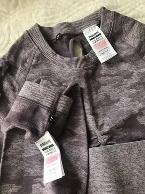 Gymshark Camo Seamless Long Sleeve Crop Top and Leggings thumbnail 5