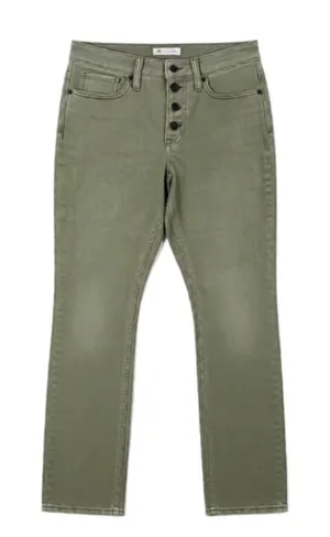 Madewell‎ 9" High Rise Skinny Crop Button Fly Jeans Womens Size 26 Green Denim thumbnail 1