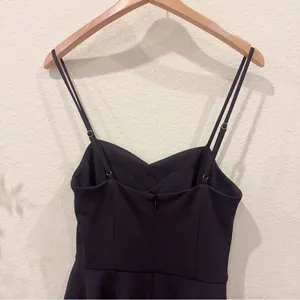 Elliatt Kienna Asymmetrical Cocktail Midi Dress in Black Size S NWT thumbnail 7