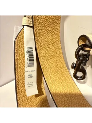 NEW Coach Whipstitch Leather Bag Strap Beige Gunmetal Style 68586 NWT thumbnail 8