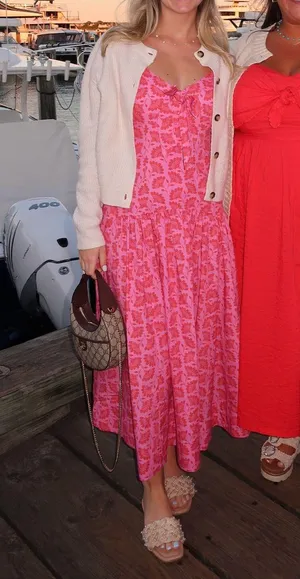 Floral maxi dress Pink Size 0 thumbnail 4