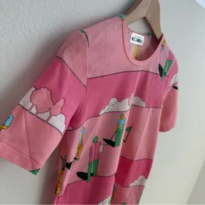 Vintage Pink Retro Golfing Tee Size XS thumbnail 4