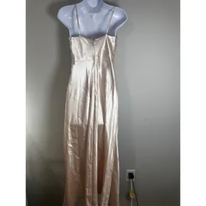 Birdy Grey Lisa Satin Cowl Neck Maxi Dress Champagne Gold XS Bridesmaid‎ Formal thumbnail 4