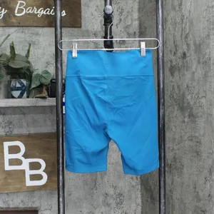 NWT Joylab Women's High-Rise Cross Front Bike Shorts 7" 84858298 XS Teal Blue thumbnail 3