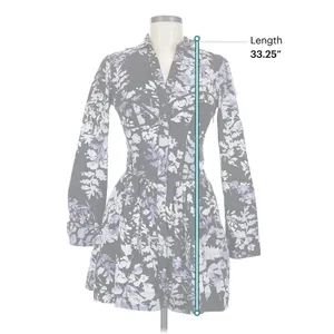 By Anthropologie Black Lavender Floral Corset Shirt Dress 6 Button Front Mini thumbnail 6