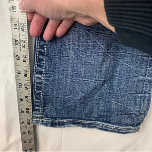 Miss Me size 31 mid rise easy boot jeans embroidered cowgirl western rodeo blue thumbnail 15