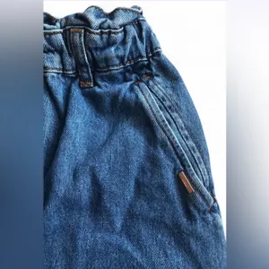 Zara Women's short Blue 100% Cotton with elastic waist Size 2 thumbnail 3