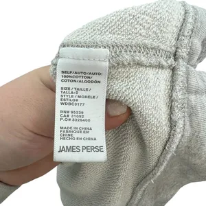 James Perse Light‎ Gray Crew Neck Terry Cotton Sweatshirt Size 0 / XS thumbnail 11