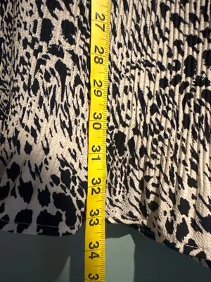 Womens XL Alice Blue Animal Print Midi Skirt Leopard Zebra Ruffle Boho thumbnail 5