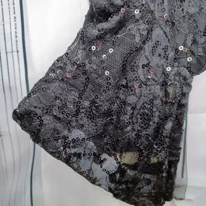 David's Bridal Short Sleeve Illusion Lace Tiered Ruffle Black Homecoming Dress thumbnail 3