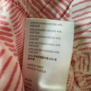 Anthropologie Maeve Halter Ruffle Top Red White Large Boho Vacation thumbnail 5