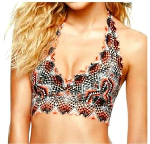 PINK Victoria’s Secret Multi Aztec Lightly Lined Lace Bralette Bra size Medium thumbnail 1