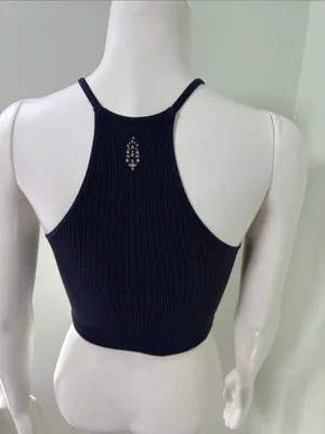 Navy Blue Free People Movement Happiness Runs Tank thumbnail 5