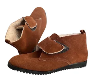 Outdorables Vtg. Cottage Core Ankle Boho Leather Chukka Bootie SZ 7.5 Made In US thumbnail 1
