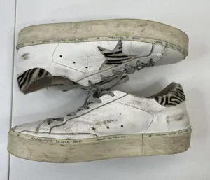 Golden Goose Size 41 Superstar Hi-Star Sneakers White Leather Zebra LTD 189/255 thumbnail 4