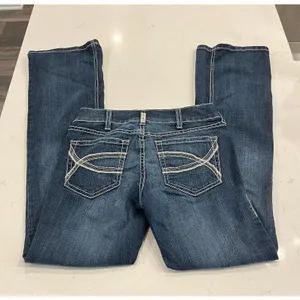 Ariat Arrow Fit Mid Rise Shayla Boot Cut Jean size 28R thumbnail 5