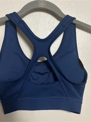 Adidas Women’s Sports Bra Removable Padding‎ Racer Back Blue XS thumbnail 3