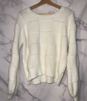 Vintage Havana Textured Check Knit Sweater thumbnail 1