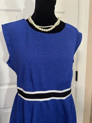 Motherhood Maternity Blue maternity simple dress thumbnail 2