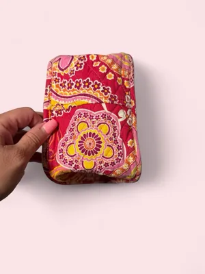 Vera Bradley Quilted Paisley Lunch Tote - Pink & Yellow thumbnail 3