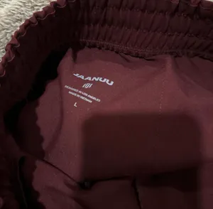 Jaanuu Burgundy Scrub Jogger Pants thumbnail 3