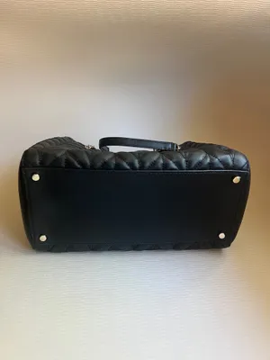 Kate Spade New York Briar Lane Willis Black Quilted Leather Chain Tote Bag NWOT thumbnail 7