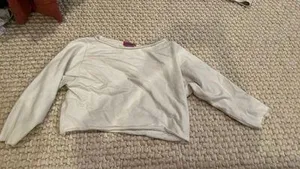 White Edikted Sweater Cropped thumbnail 1