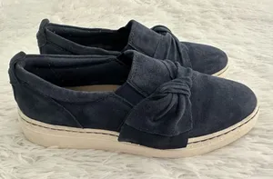 Earth Zoey Fashion Comfort Slip On Sneaker Navy Suede‎ Sz 5 thumbnail 1