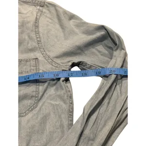 Hollister Button Down Shirt Women XS Blue‎ Denim Chambray Coastal Western 3W2170 thumbnail 4