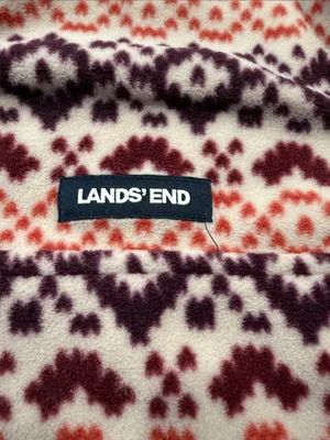 Lands’End women’s heritage snap neck pull over size medium petite. thumbnail 4