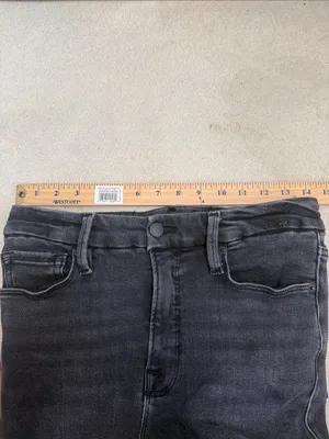 Good American Good Classic High Rise Ankle Denim Jeans Faded Black Size 6/28 thumbnail 10