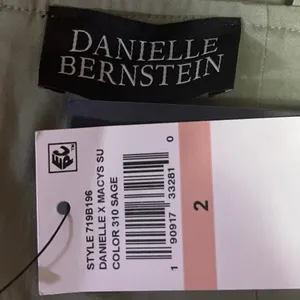NEW WeWoreWhat Danielle Bernstein Sage Green Square Neck Crop Tank Top Size 2 thumbnail 3
