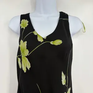 Studio I Y2K Whimsigoth Floral Maxi Dress Sz 10 Chiffon Layered Grunge Romantic thumbnail 3