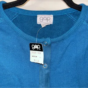 NWT 80’s Vintage Shoulder Pads Gap Crewneck Snap Sweatshirt thumbnail 8