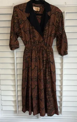 Candace By Ingrid Paisley Midi Dress Size 5/6‎ thumbnail 1