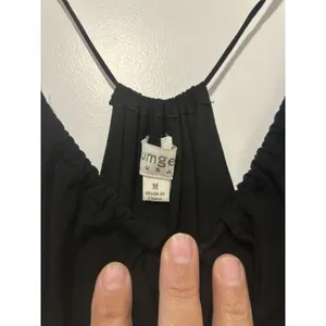 Umgee Black Halter Maxi Dress Women's Size Medium Sleeveless Boho Resort Vacay thumbnail 3
