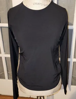 Athleta Womens‎ Black Long Sleeve Yosemite Top XS thumbnail 1