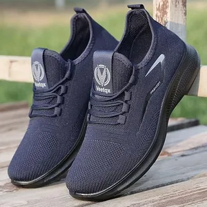 BRAND NEW ~ Dark Navy Blue Mesh Sneakers Casual Athletic Shoes ~Size 44 (12 1/2) thumbnail 2