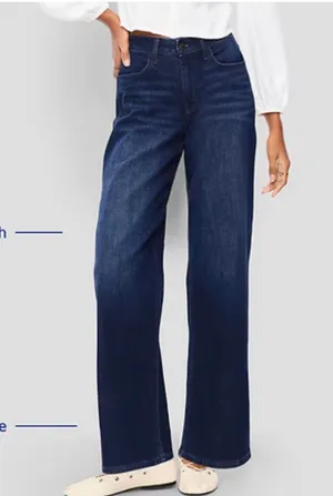 Old Navy High-Rise Wow Wide-Leg Jeans thumbnail 1