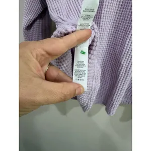 OFFLINE by Aerie Waffle‎ Knit Long Sleeve Top Lavender Purple Thumbhole Small thumbnail 8